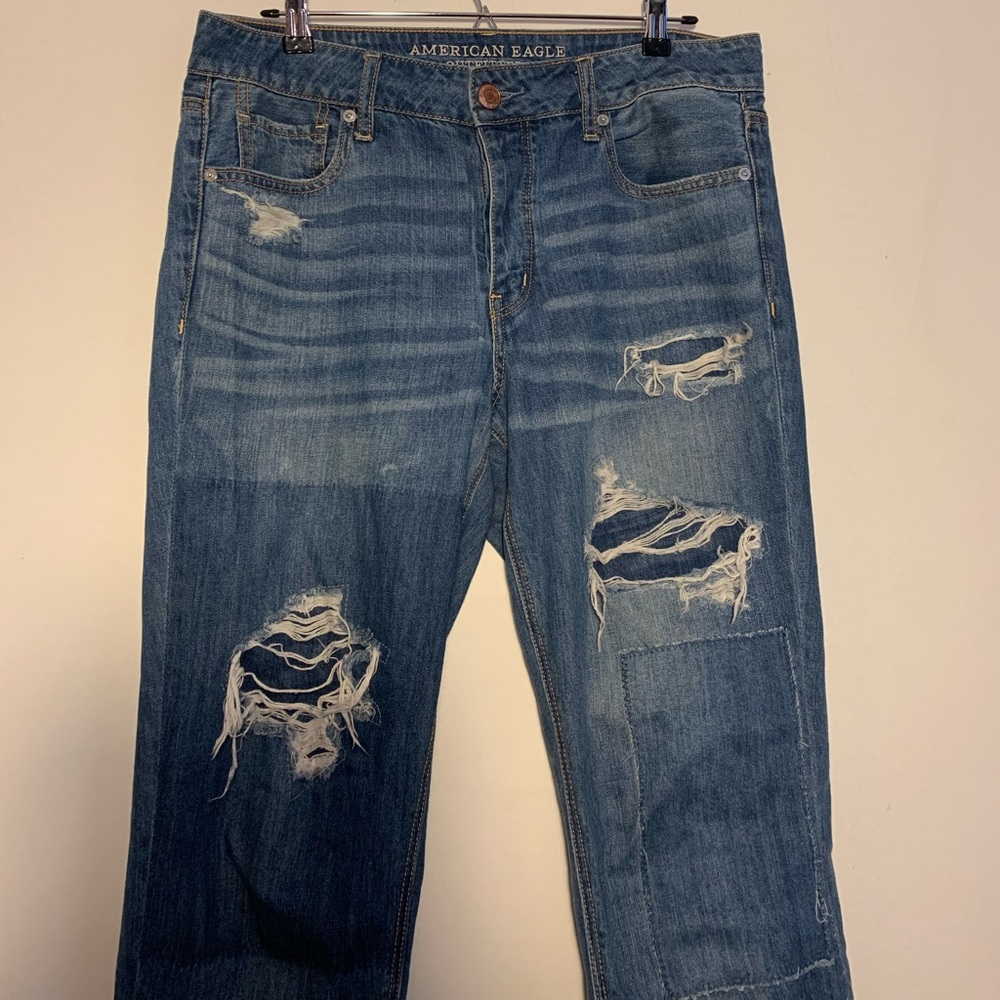 Distressed American Eagle jeans